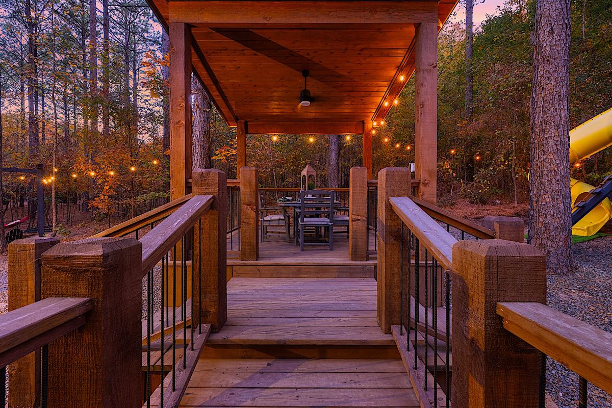 Chocolate Fudge Dining Patio Enterance