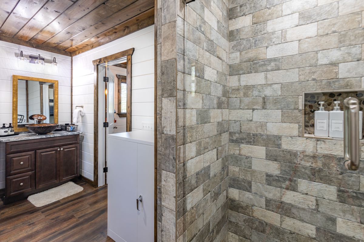 Rum N Raisin Bathroom Loft Vanity Shower